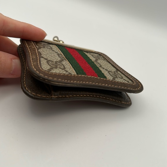 Gucci vintage sherry line kisslock Coin Purse - Picture 11 of 12